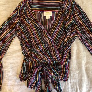 Multi colored Anthropologie top